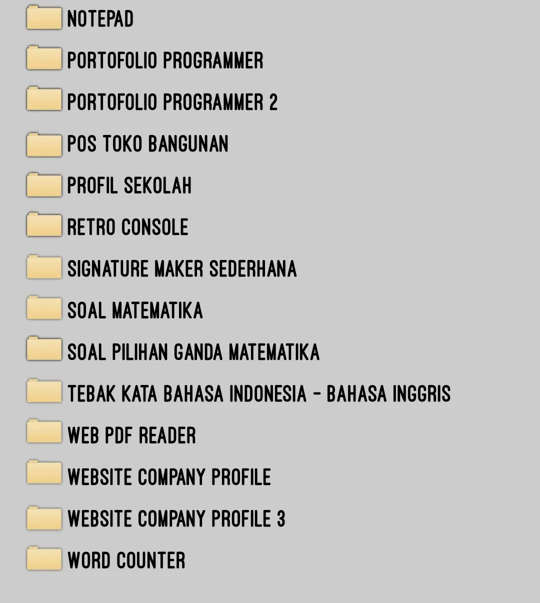 tampilan dua html css js